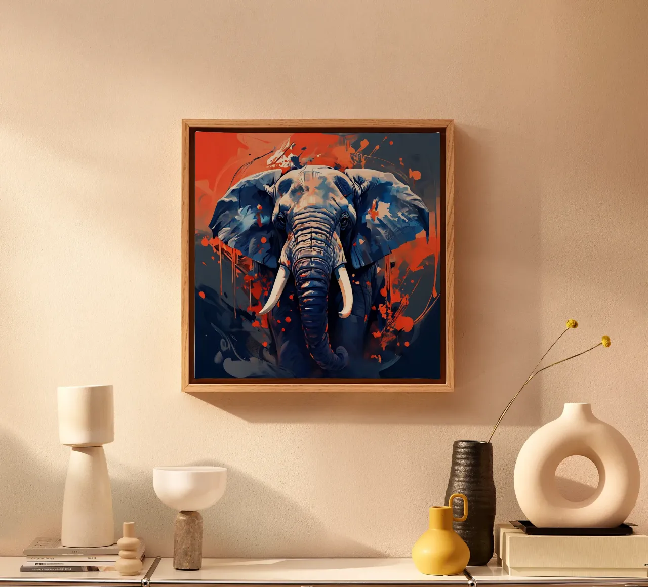 Elephant_Style_F_1 canvas by Tierisch bunt by LK