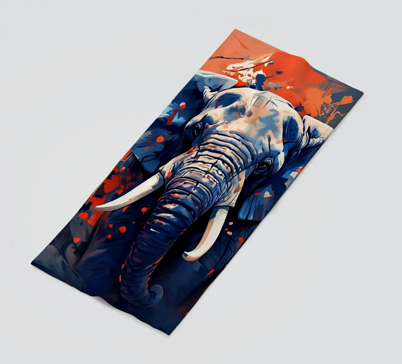 Elephant_Style_F_1 beach towel by Tierisch bunt by LK