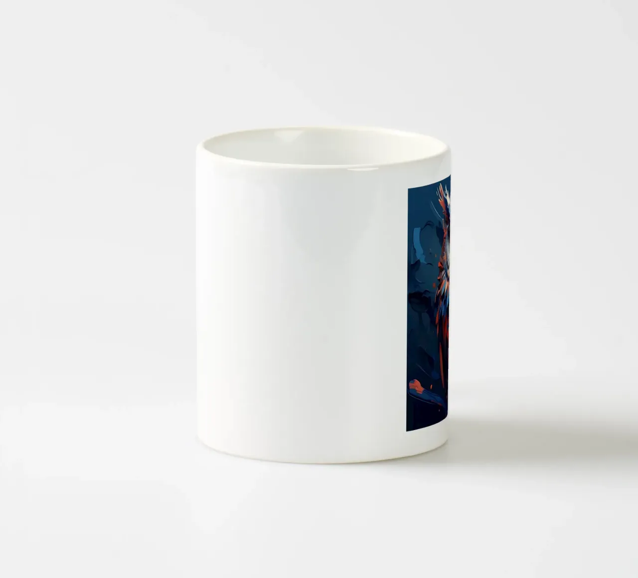 Gufo_stile_F_1 tazza in ceramica da Tierisch bunt by LK
