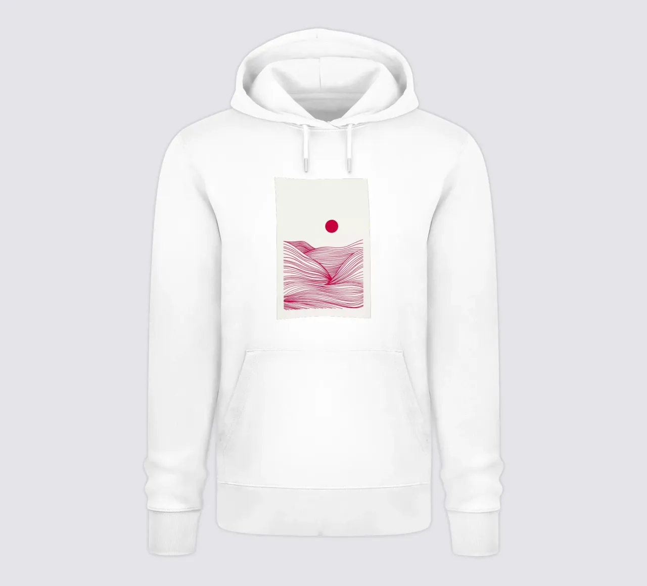 Waves in a Storm Myrtle in a Vase Viva Magenta felpa con cappuccio da Studio One