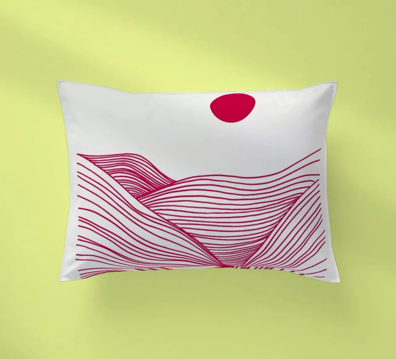 Waves in a Storm Myrtle in a Vase Viva Magenta cuscino da Studio One