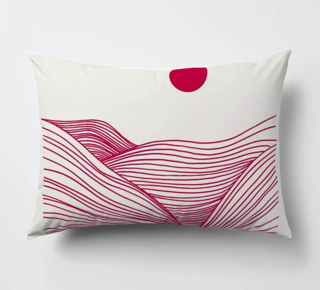 Waves in a Storm Myrtle in a Vase Viva Magenta cuscino da Studio One
