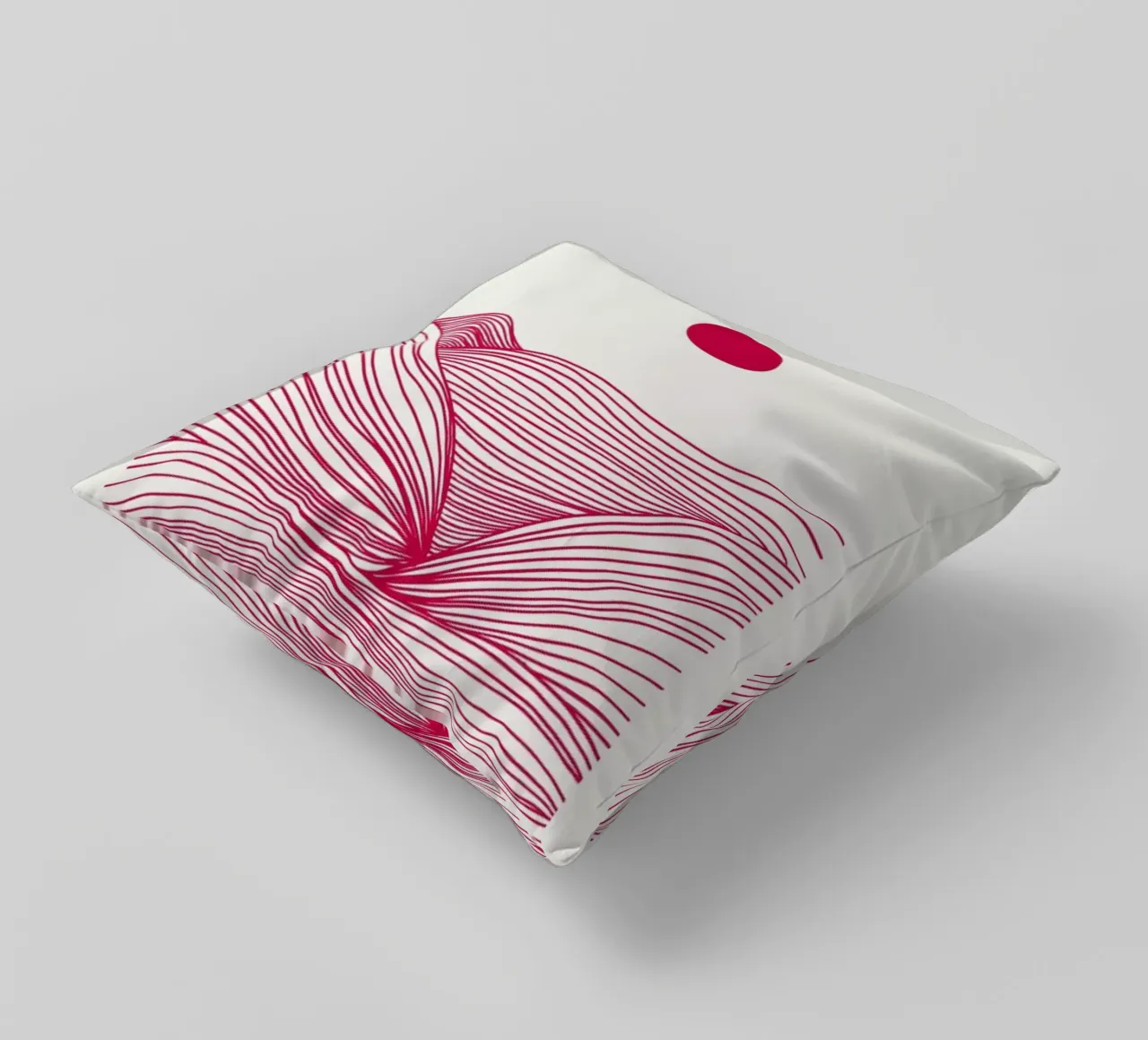 Waves in a Storm Myrtle in a Vase Viva Magenta cuscino da Studio One