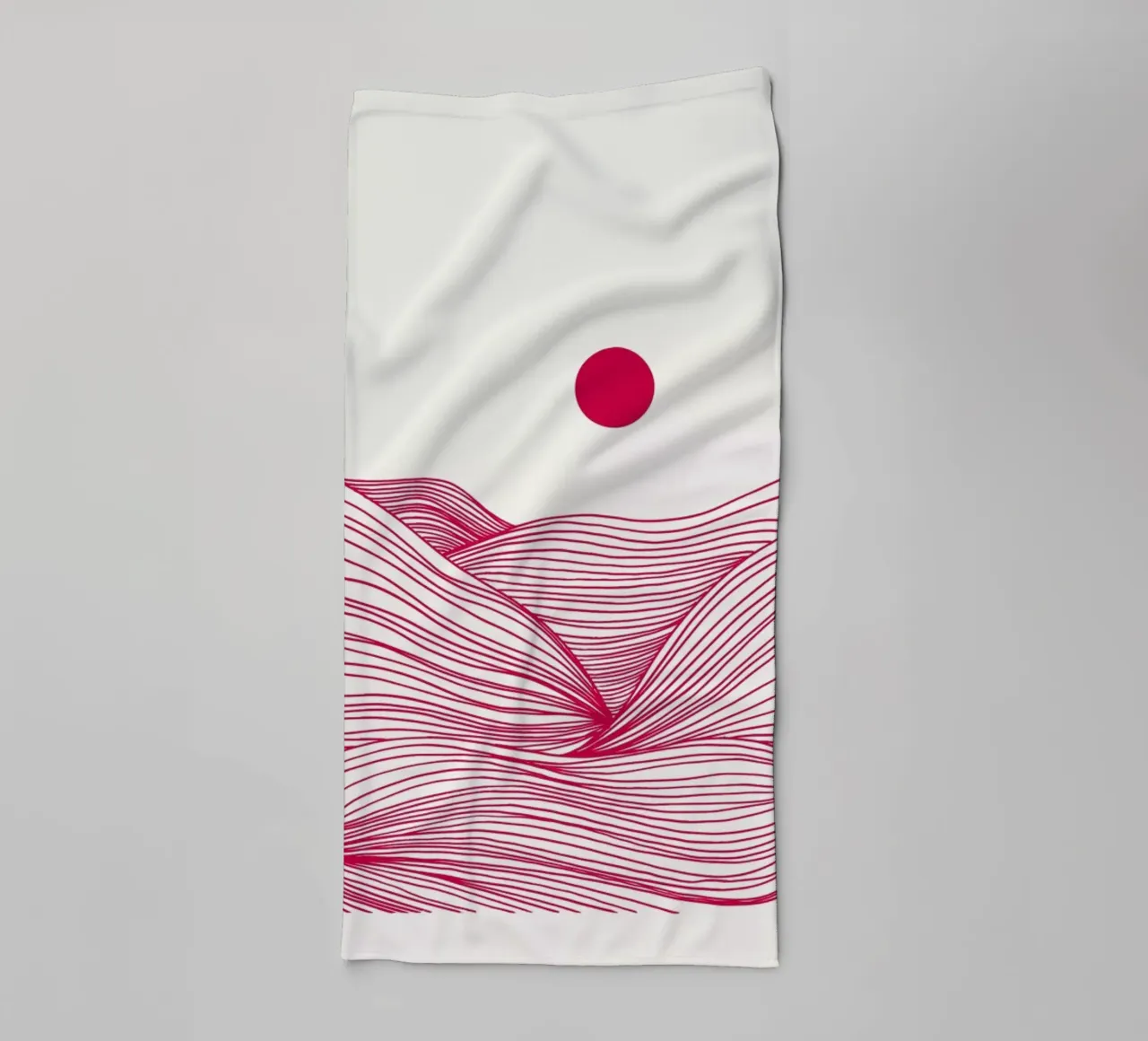 Waves in a Storm Myrtle in a Vase Viva Magenta asciugamano da bagno da Studio One