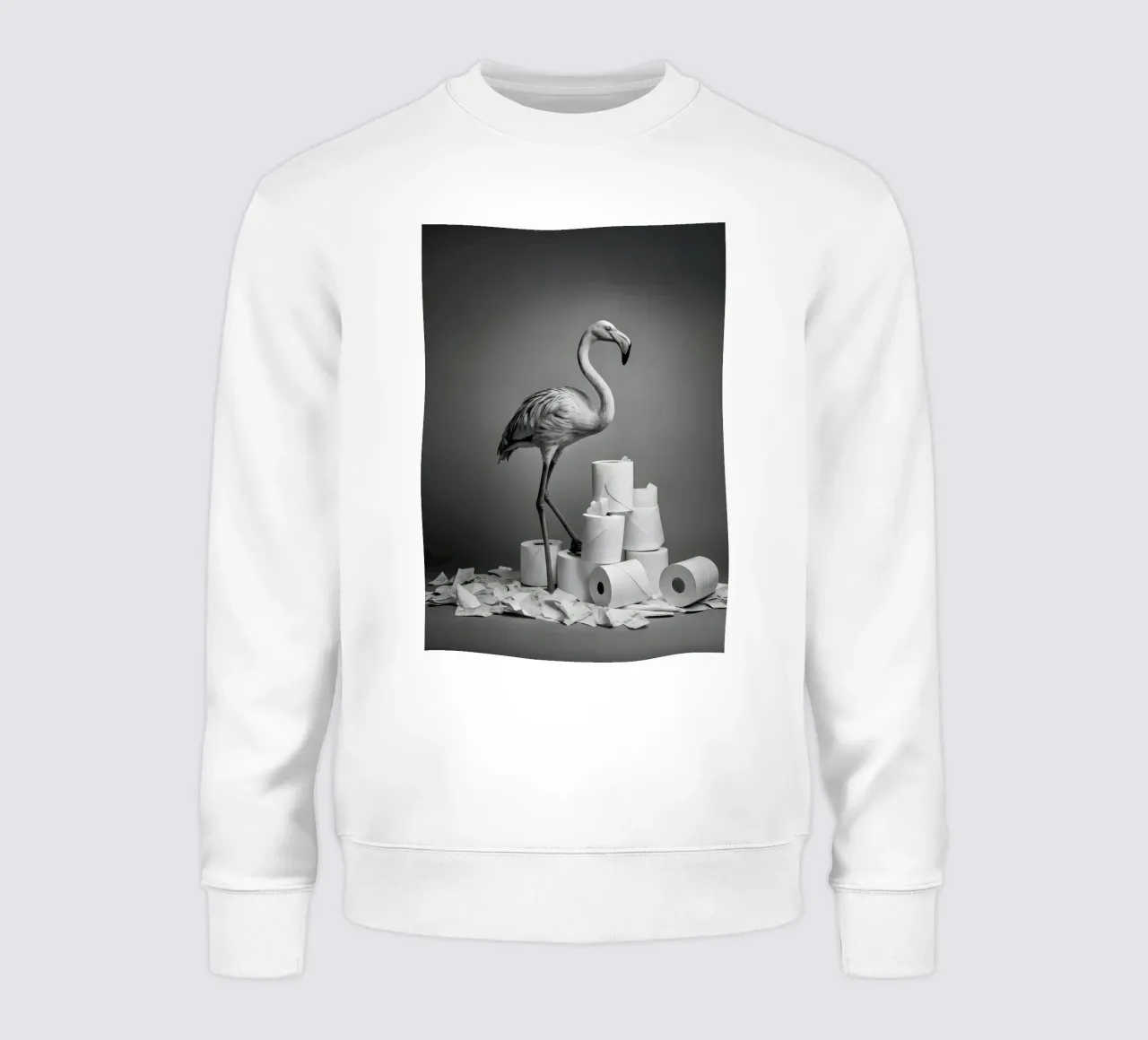 Flamingo Fun – Rolling Tissue in Style felpa da Attaboy Dsgn
