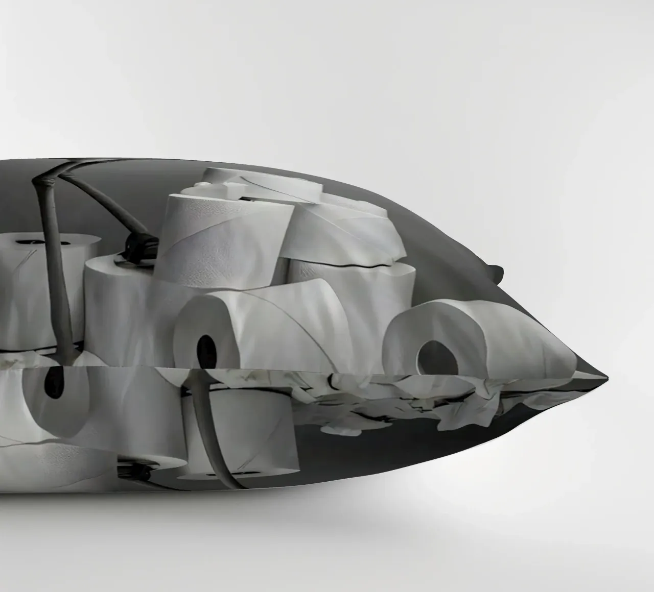 Flamingo Fun – Rolling Tissue in Style cuscino da Attaboy Dsgn