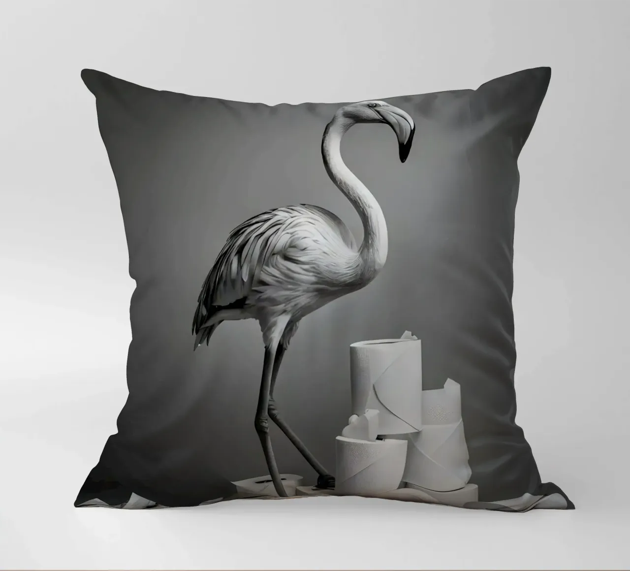 Flamingo Fun – Rolling Tissue in Style cuscino da Attaboy Dsgn