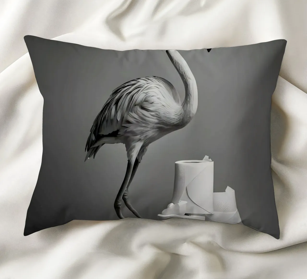 Flamingo Fun – Rolling Tissue in Style cuscino da Attaboy Dsgn