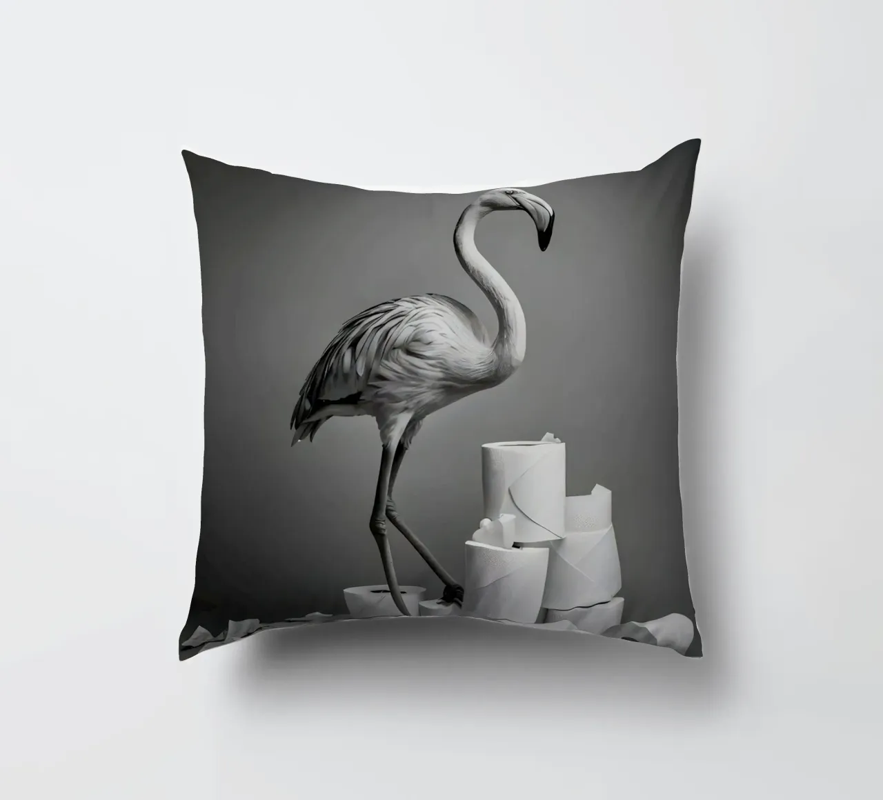 Flamingo Fun – Rolling Tissue in Style cuscino da Attaboy Dsgn