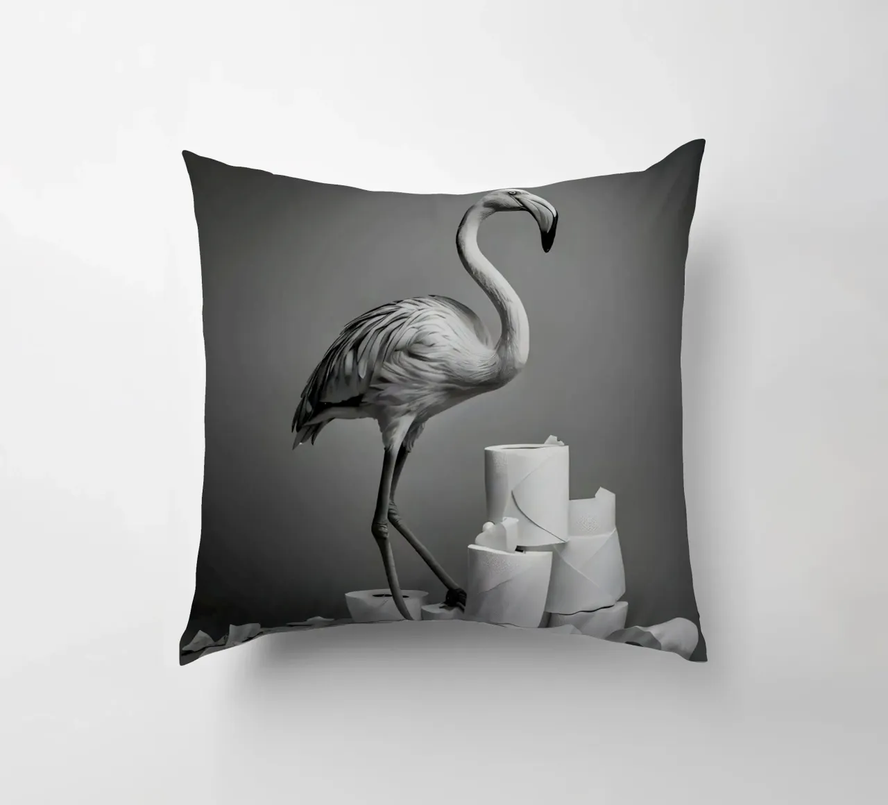 Flamingo Fun – Rolling Tissue in Style cuscino da Attaboy Dsgn