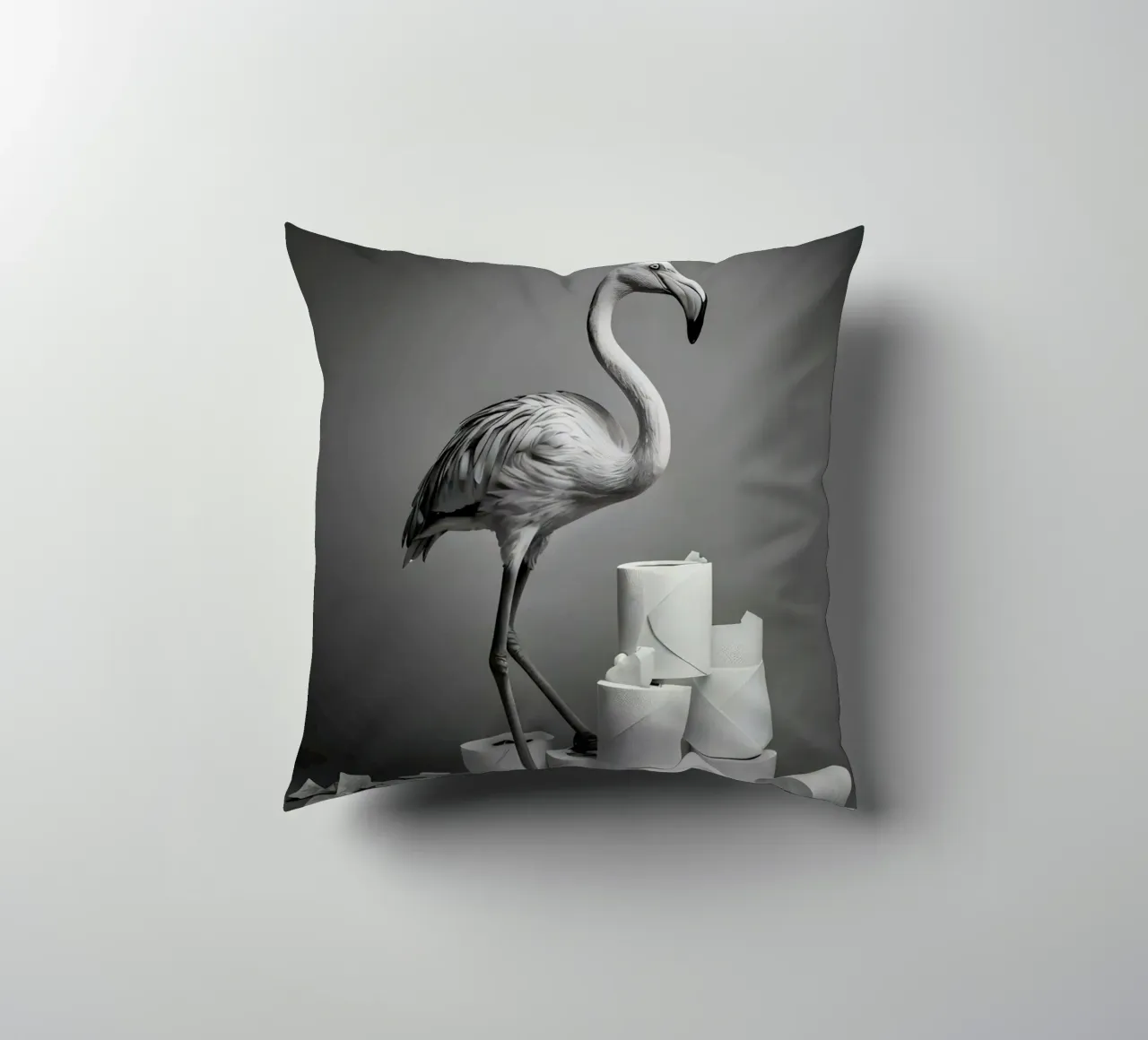 Flamingo Fun – Rolling Tissue in Style cuscino da Attaboy Dsgn