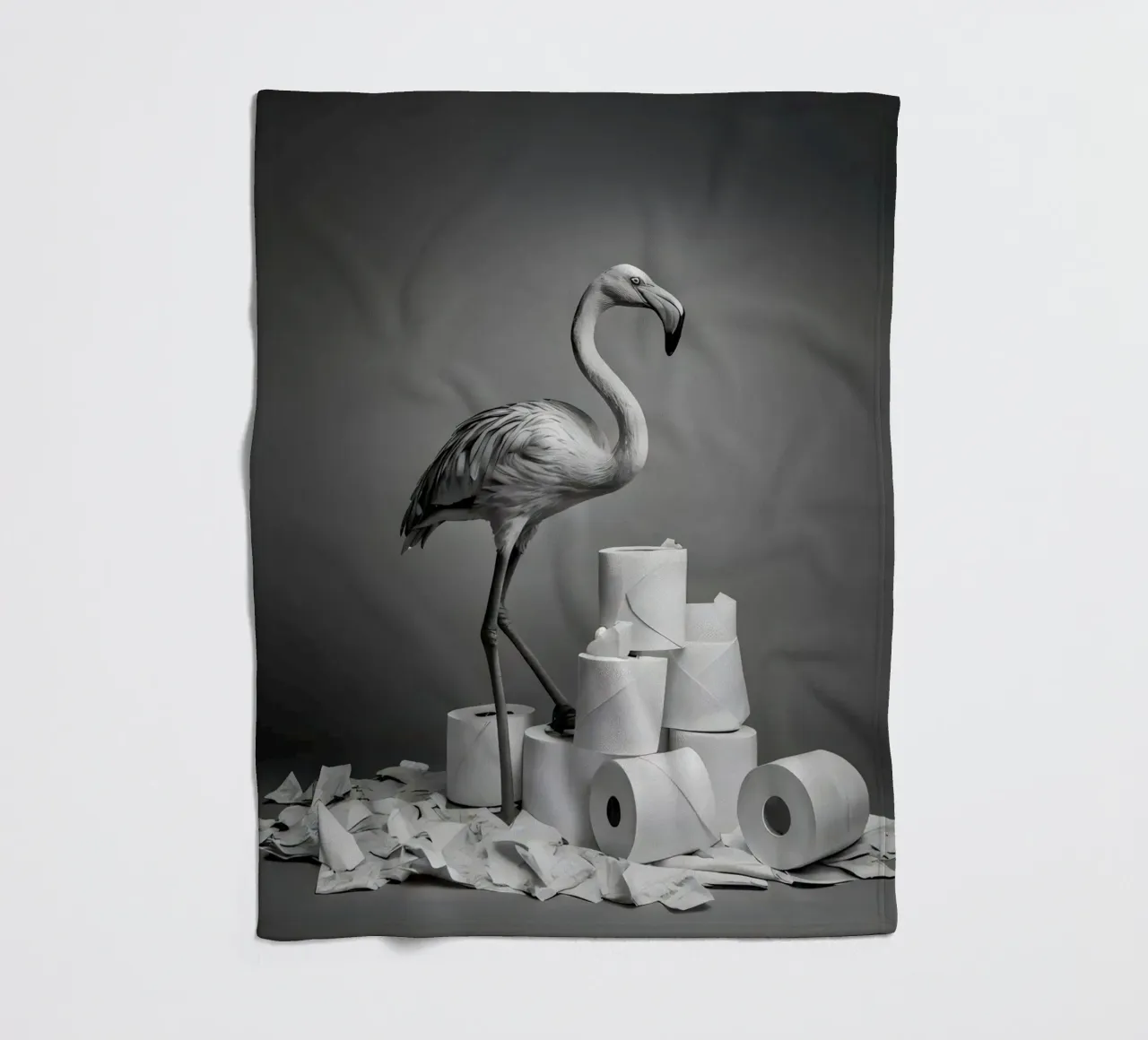 Flamingo Fun – Rolling Tissue in Style coperta in pile da Attaboy Dsgn