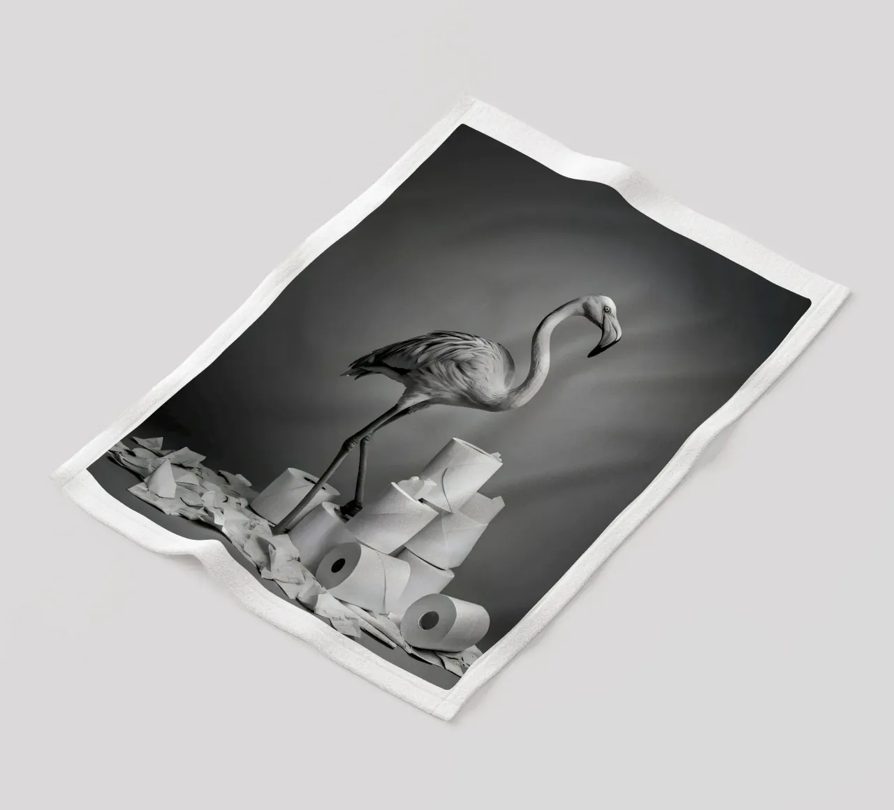 Flamingo Fun – Rolling Tissue in Style coperta in pile da Attaboy Dsgn