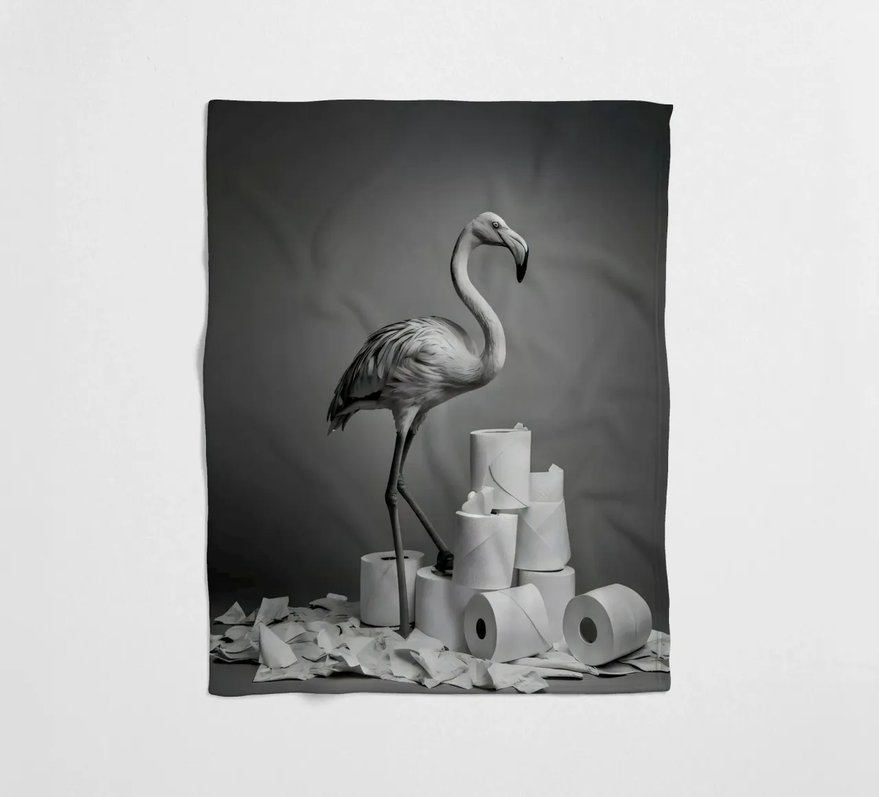 Flamingo Fun – Rolling Tissue in Style coperta in pile da Attaboy Dsgn