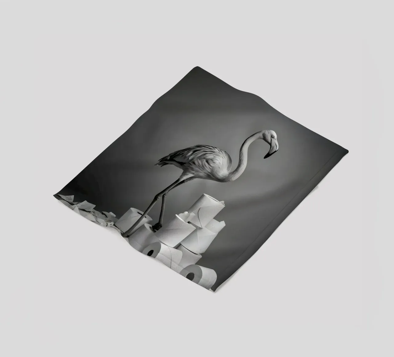 Flamingo Fun – Rolling Tissue in Style coperta in pile da Attaboy Dsgn