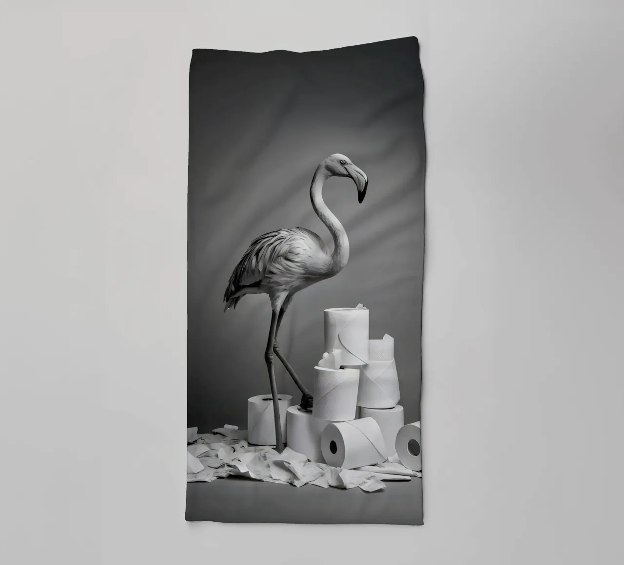 Flamingo Fun – Rolling Tissue in Style asciugamano da bagno da Attaboy Dsgn