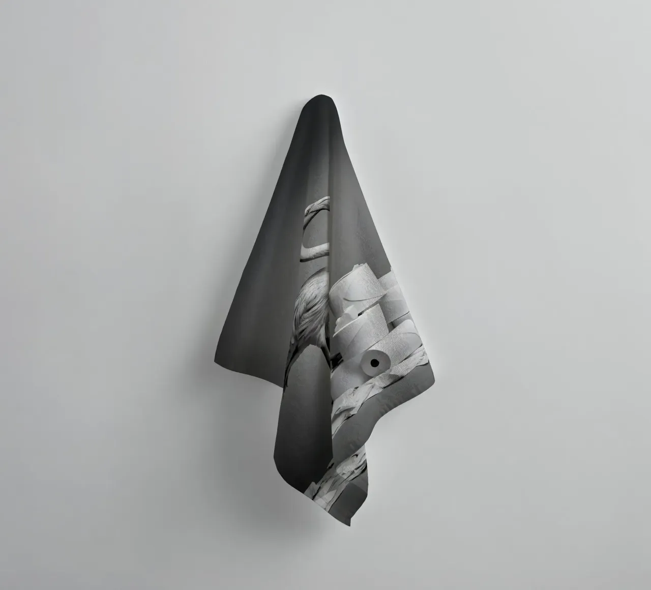 Flamingo Fun – Rolling Tissue in Style asciugamano da bagno da Attaboy Dsgn