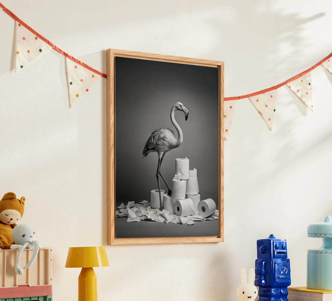 Flamingo Fun – Rolling Tissue in Style plexiglass da Attaboy Dsgn