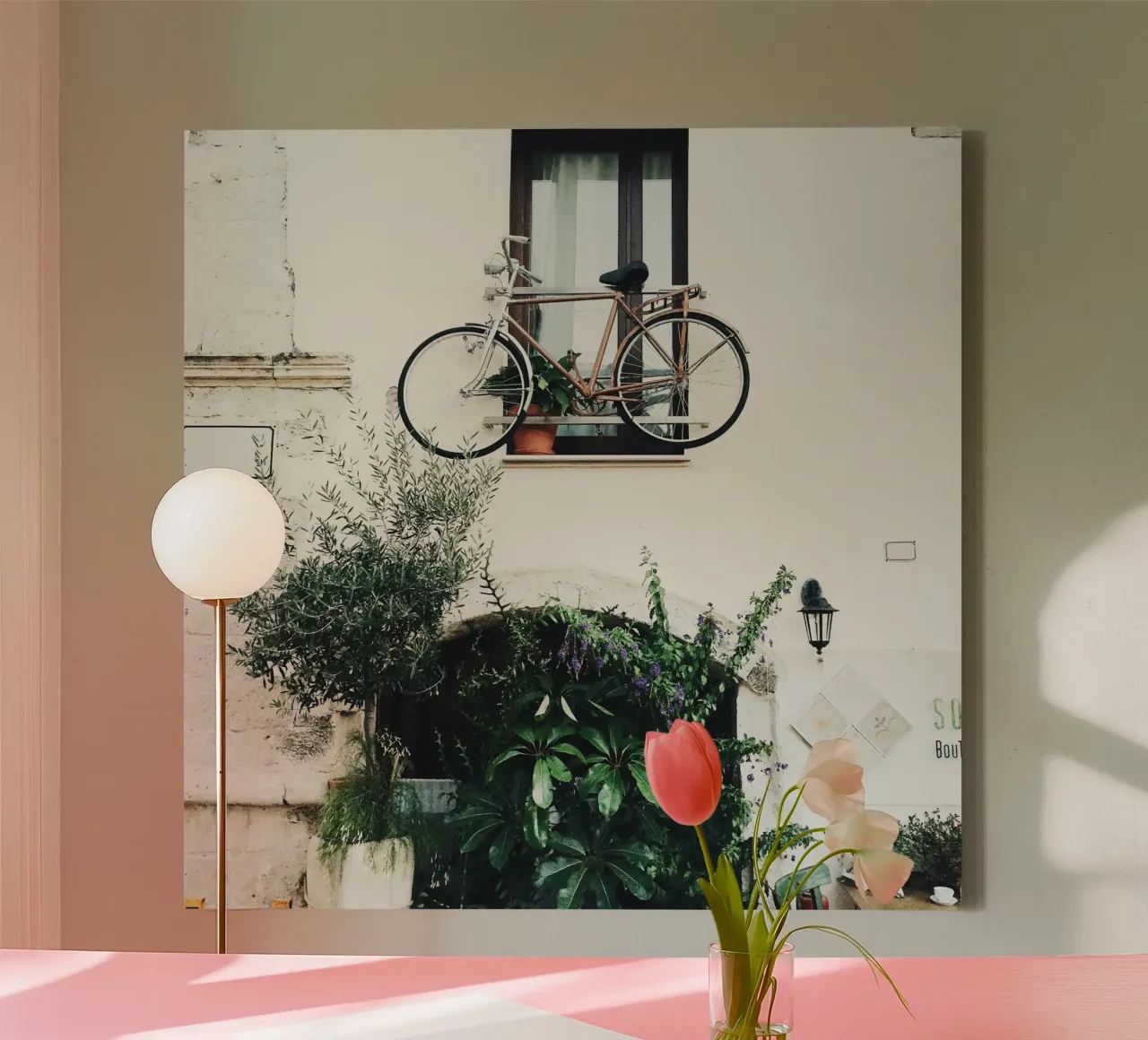 Zachte natuur canvas met Baklijst van PhotoVibe Decor