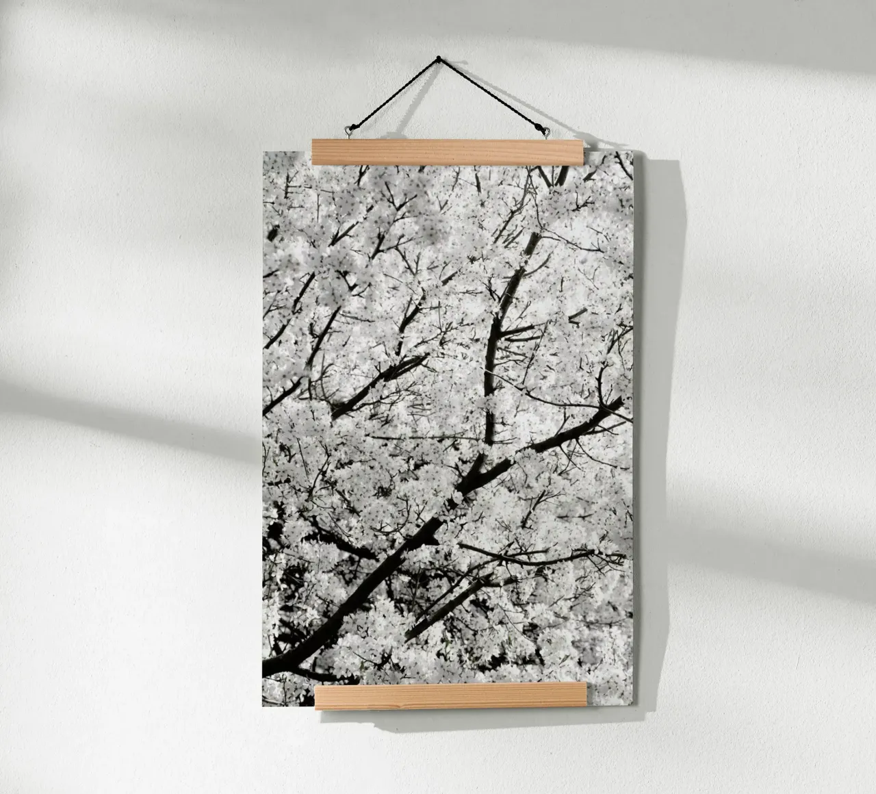 White Cherry Flower Clouds poster da Studio Nahili