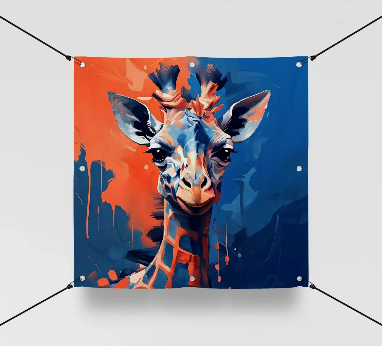 Giraffa_Stile_F_1 telo in pvc da Tierisch bunt by LK