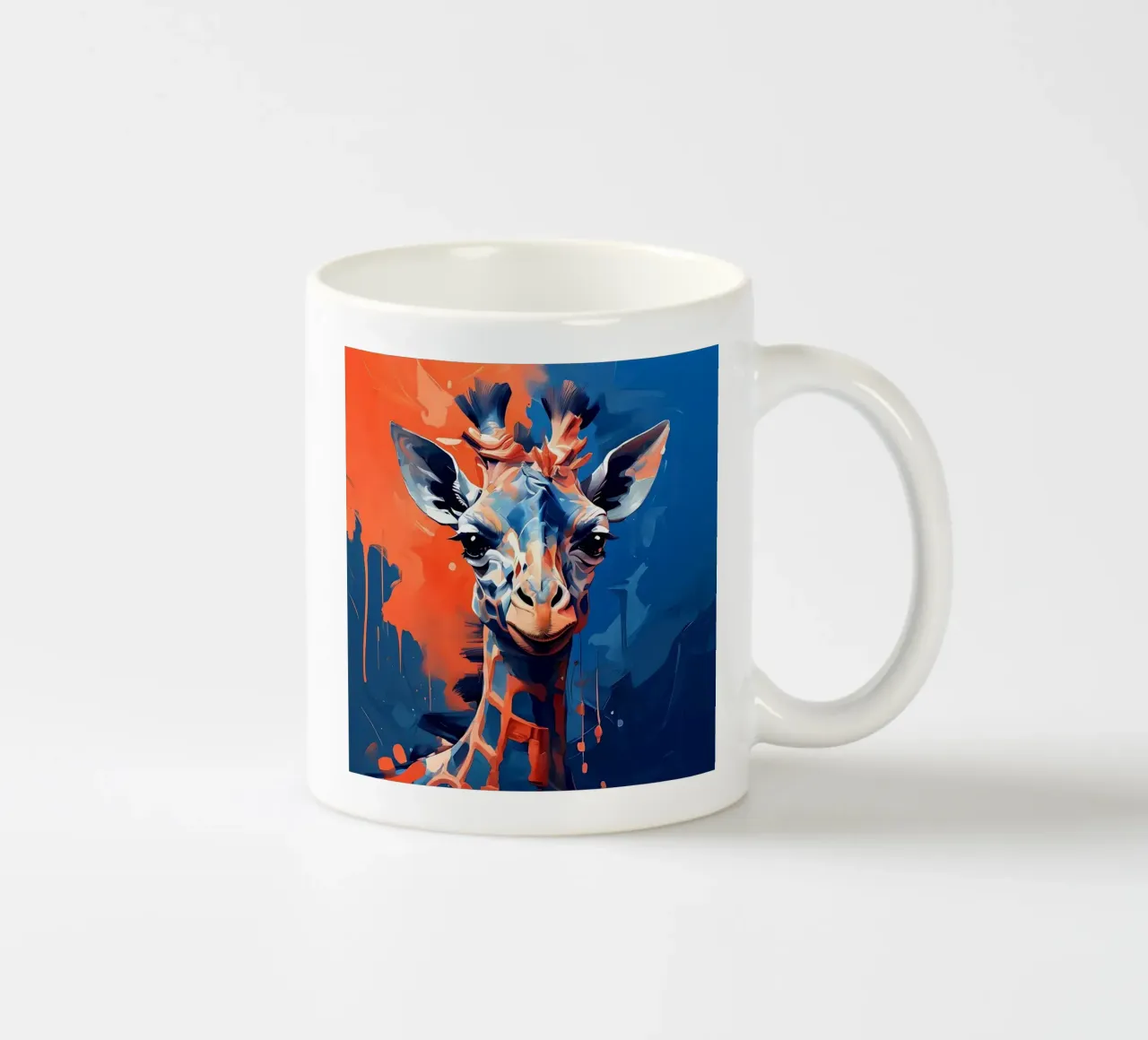 Giraffa_Stile_F_1 tazza in ceramica da Tierisch bunt by LK