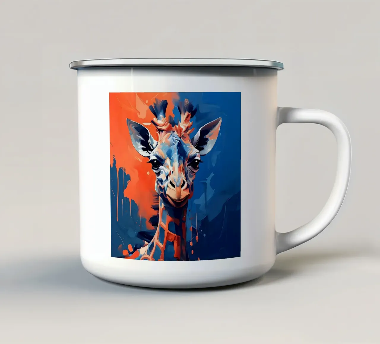 Giraffa_Stile_F_1 tazza in smalto da Tierisch bunt by LK