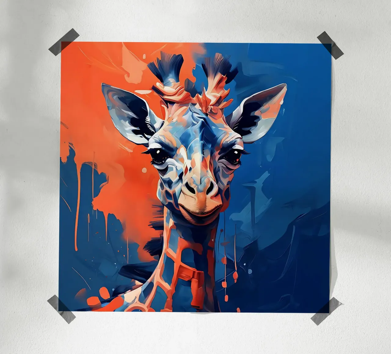 Giraffa_Stile_F_1 poster da Tierisch bunt by LK