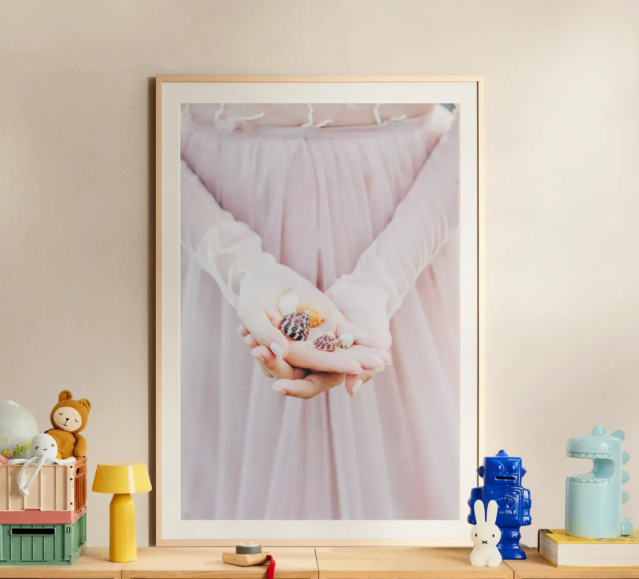 Blush poster con telaio in alluminio da PhotoVibe Decor