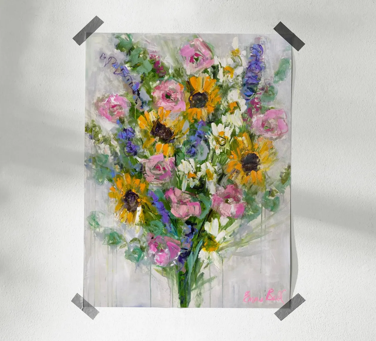 Bouquet di girasoli vibranti poster da Emma Bell