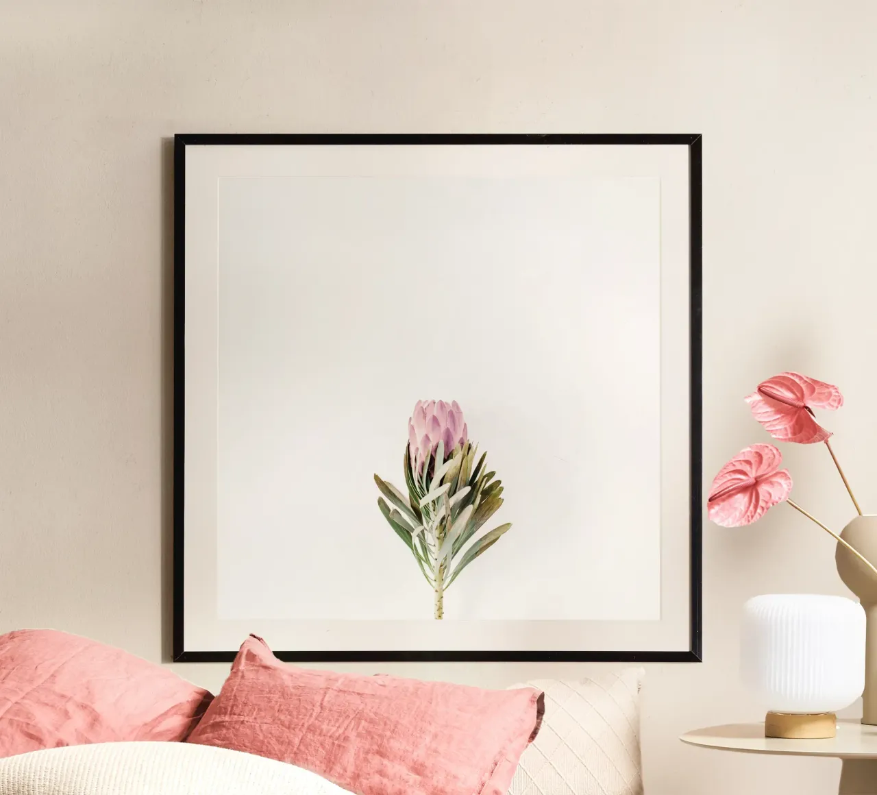Blush poster con telaio in alluminio da PhotoVibe Decor