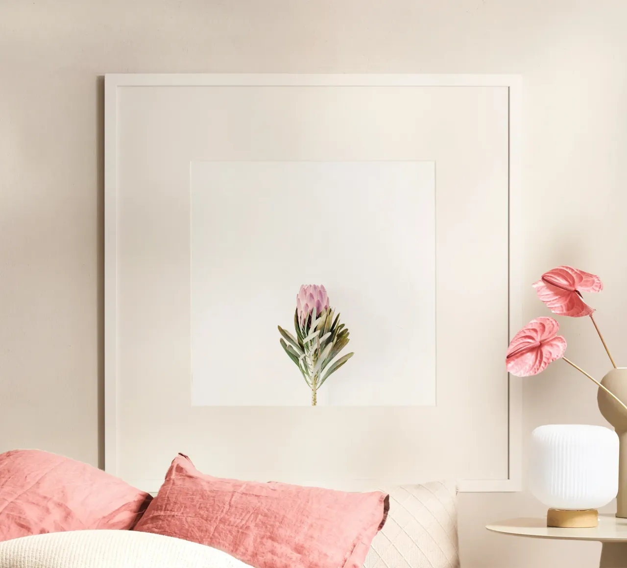 Blush poster con telaio in alluminio da PhotoVibe Decor