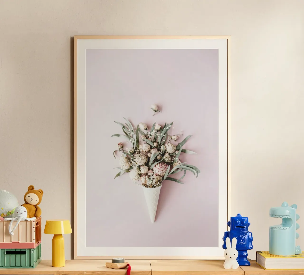 Blush poster con telaio in alluminio da PhotoVibe Decor