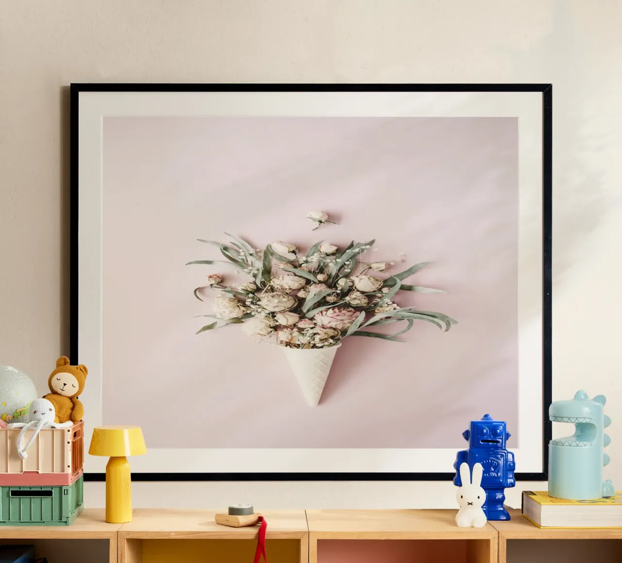 Blush poster con telaio in alluminio da PhotoVibe Decor