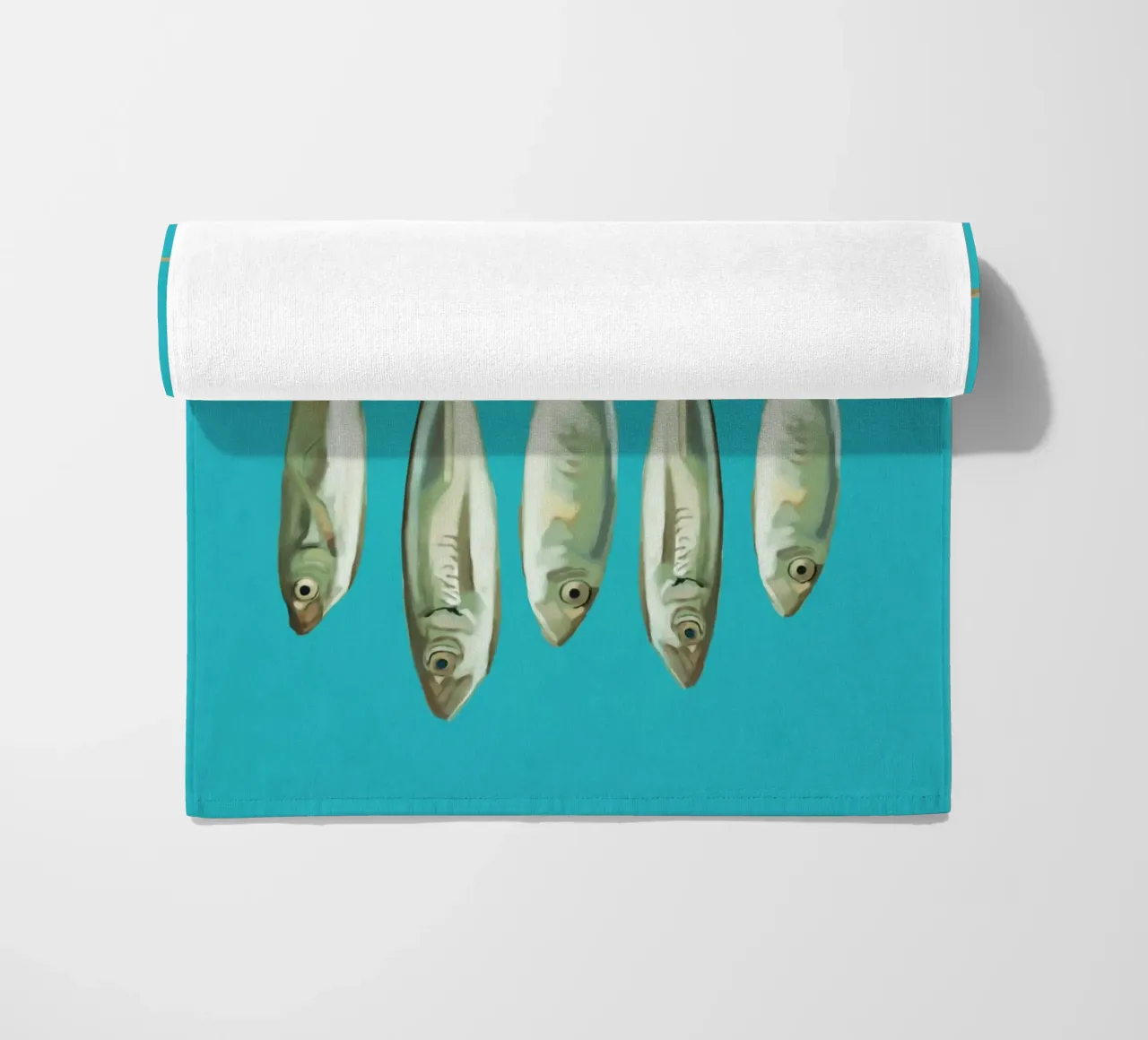 Sardinen Strandtuch von Verse