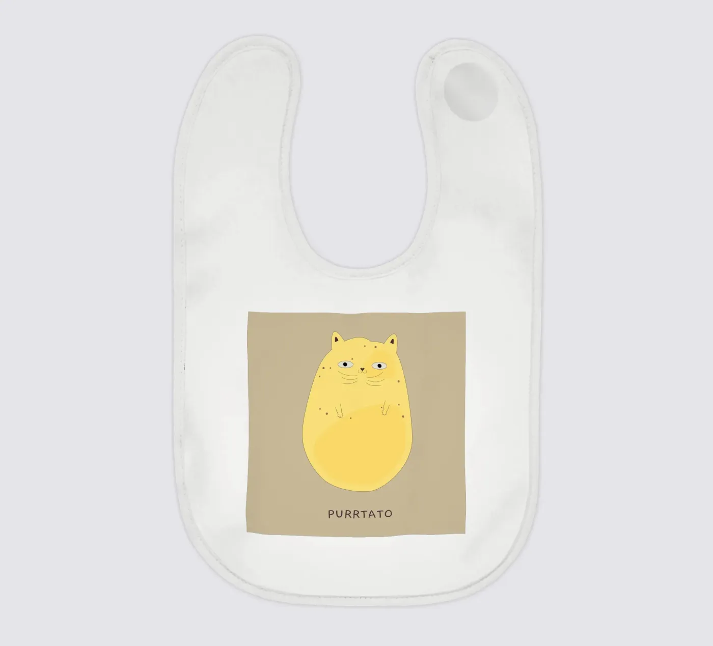 Purrtato baby bib by Dharma