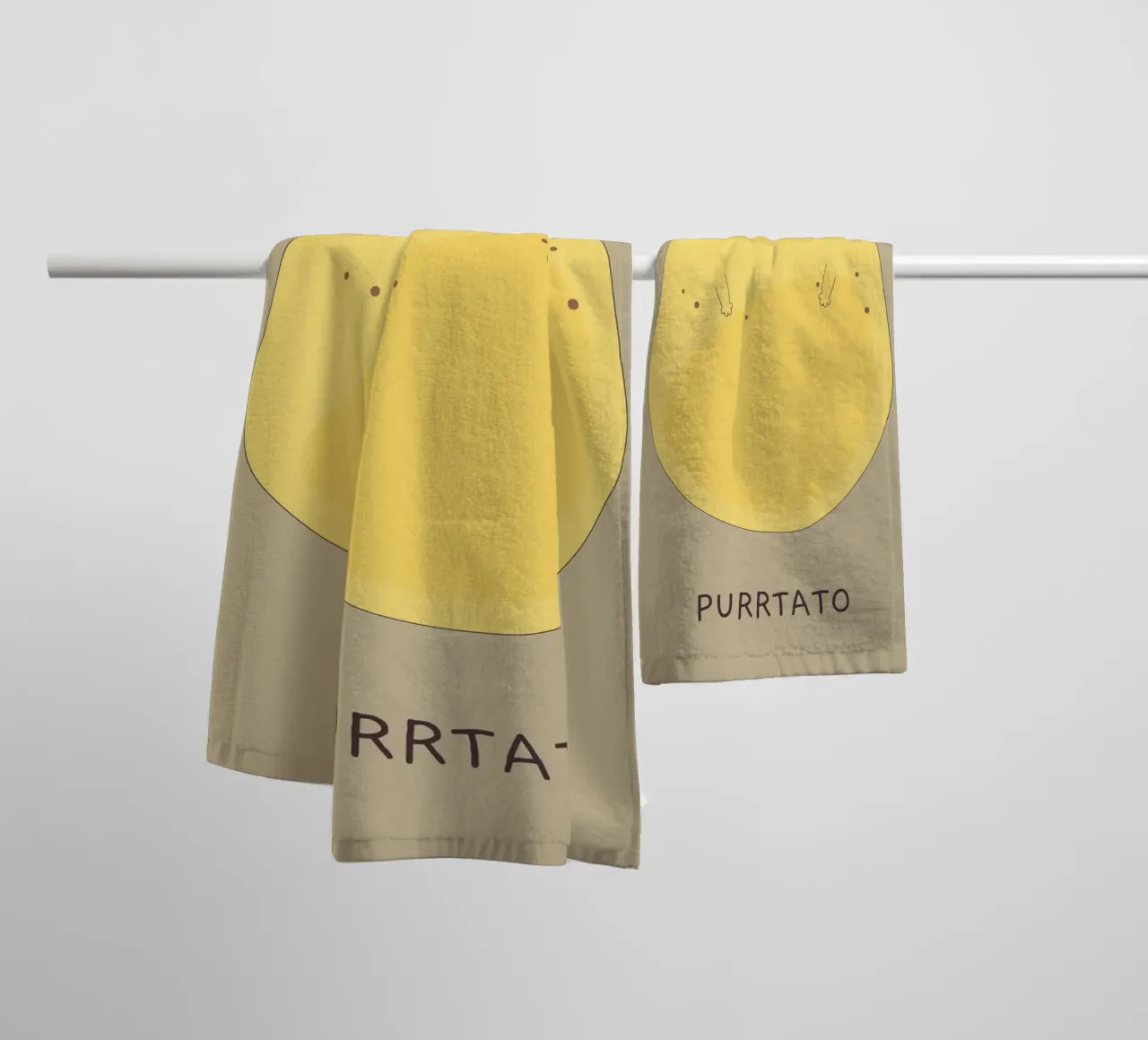 Purrtato towel by Dharma