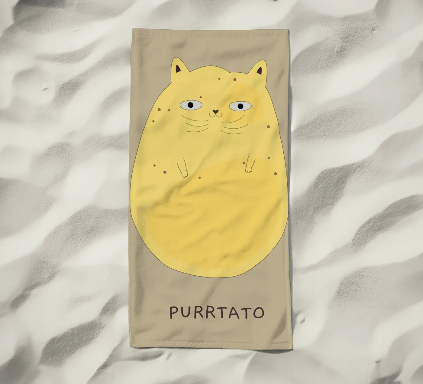 Purrtato strandhanddoek van Dharma