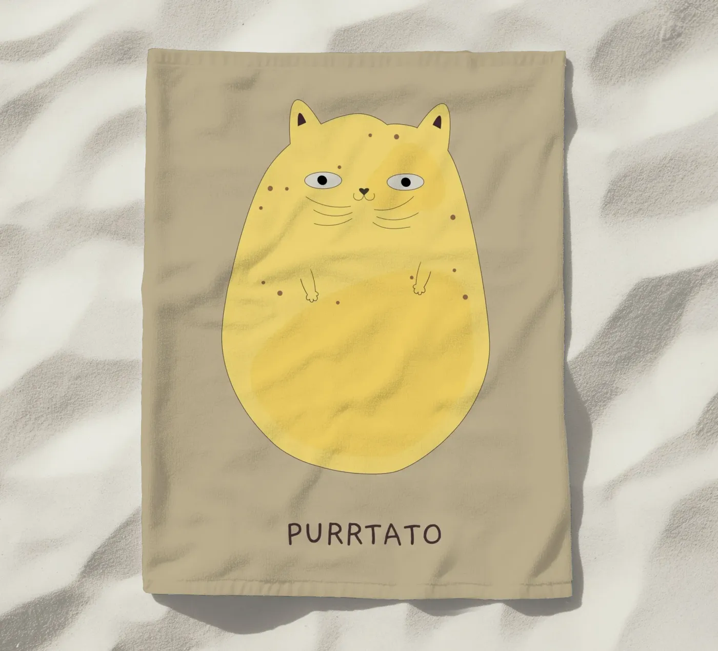Purrtato strandhanddoek van Dharma