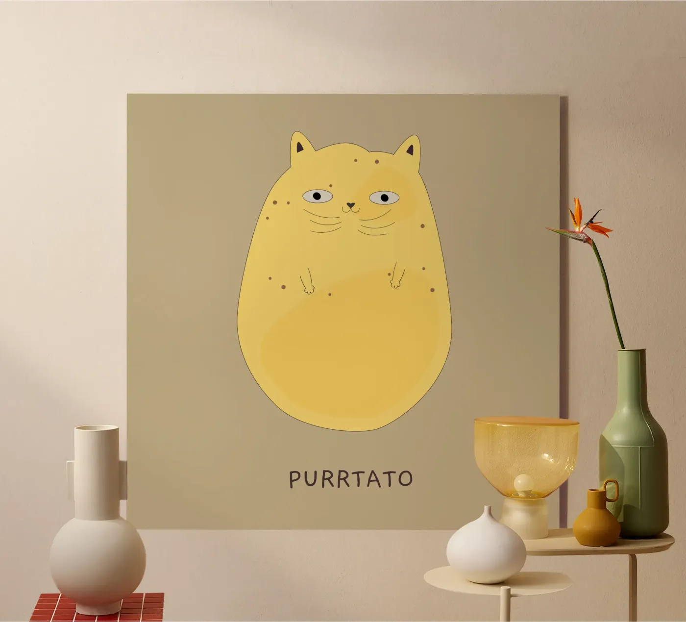 Purrtato Acryl-Glas von Dharma