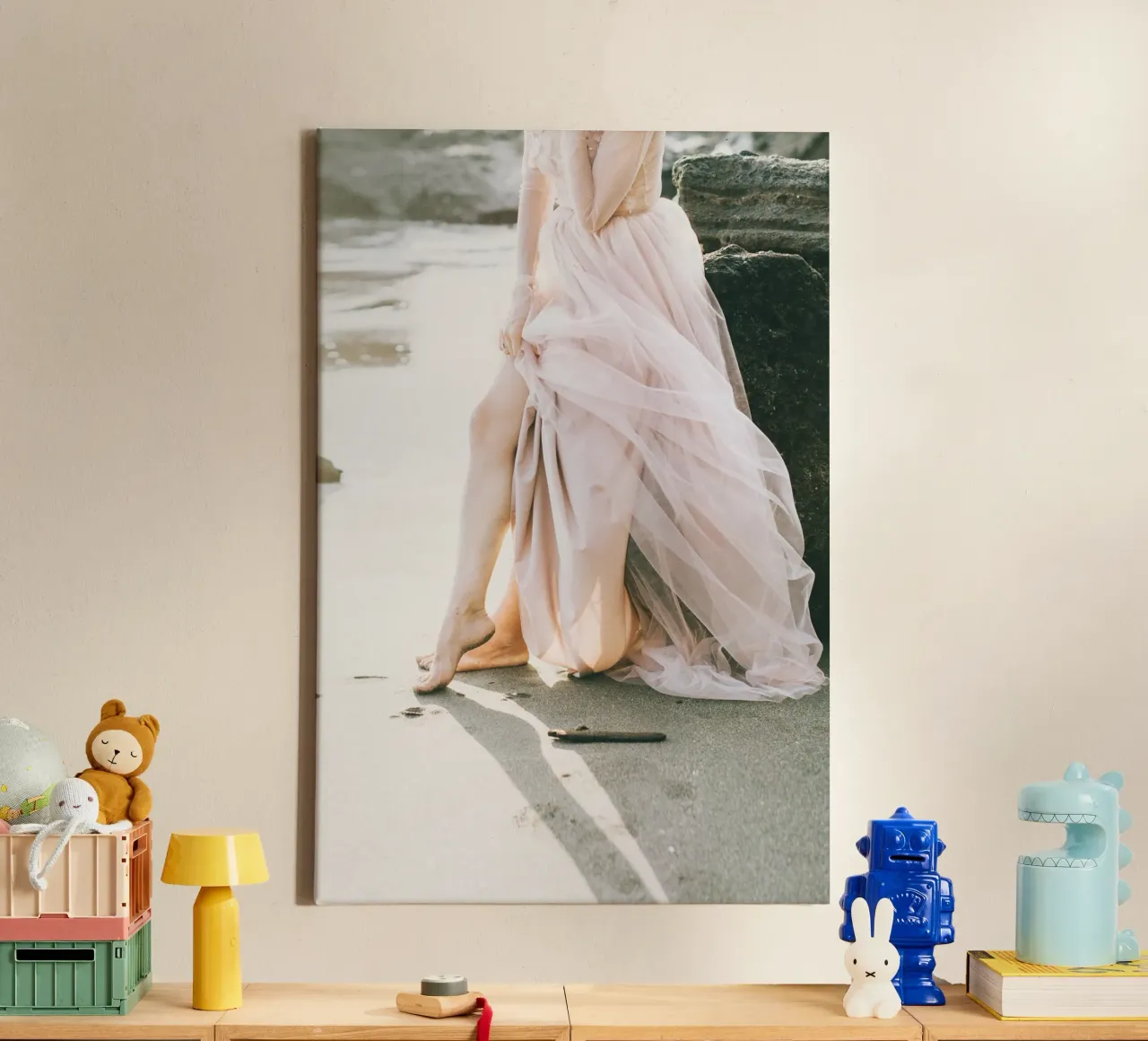 Blush tela con Cornice a cassetta da PhotoVibe Decor