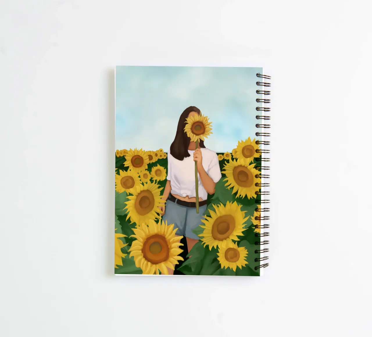 Gouden bloei notitieboek met spiraal van Verse