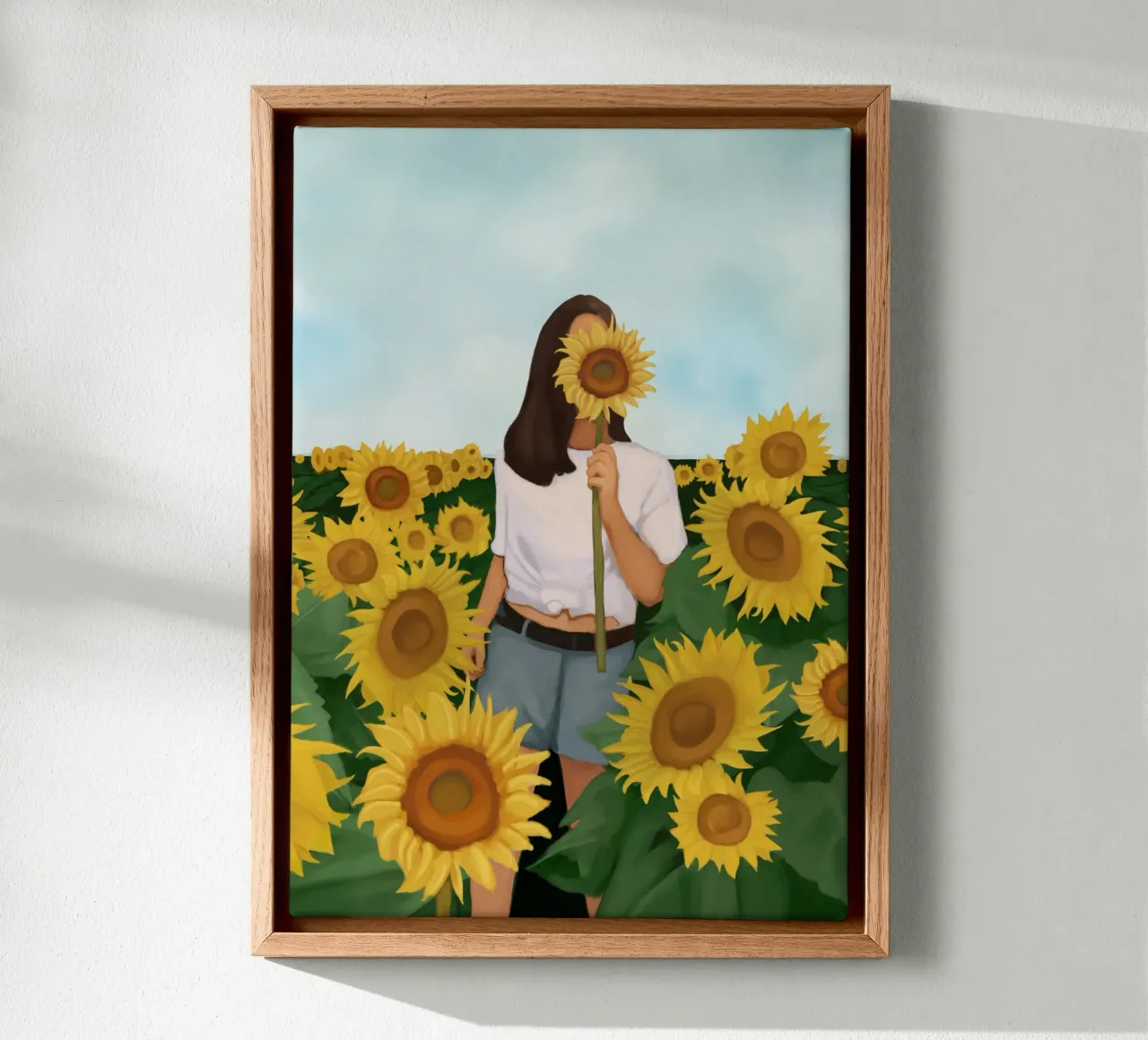 Fiore d'oro tela con Cornice a cassetta da Verse