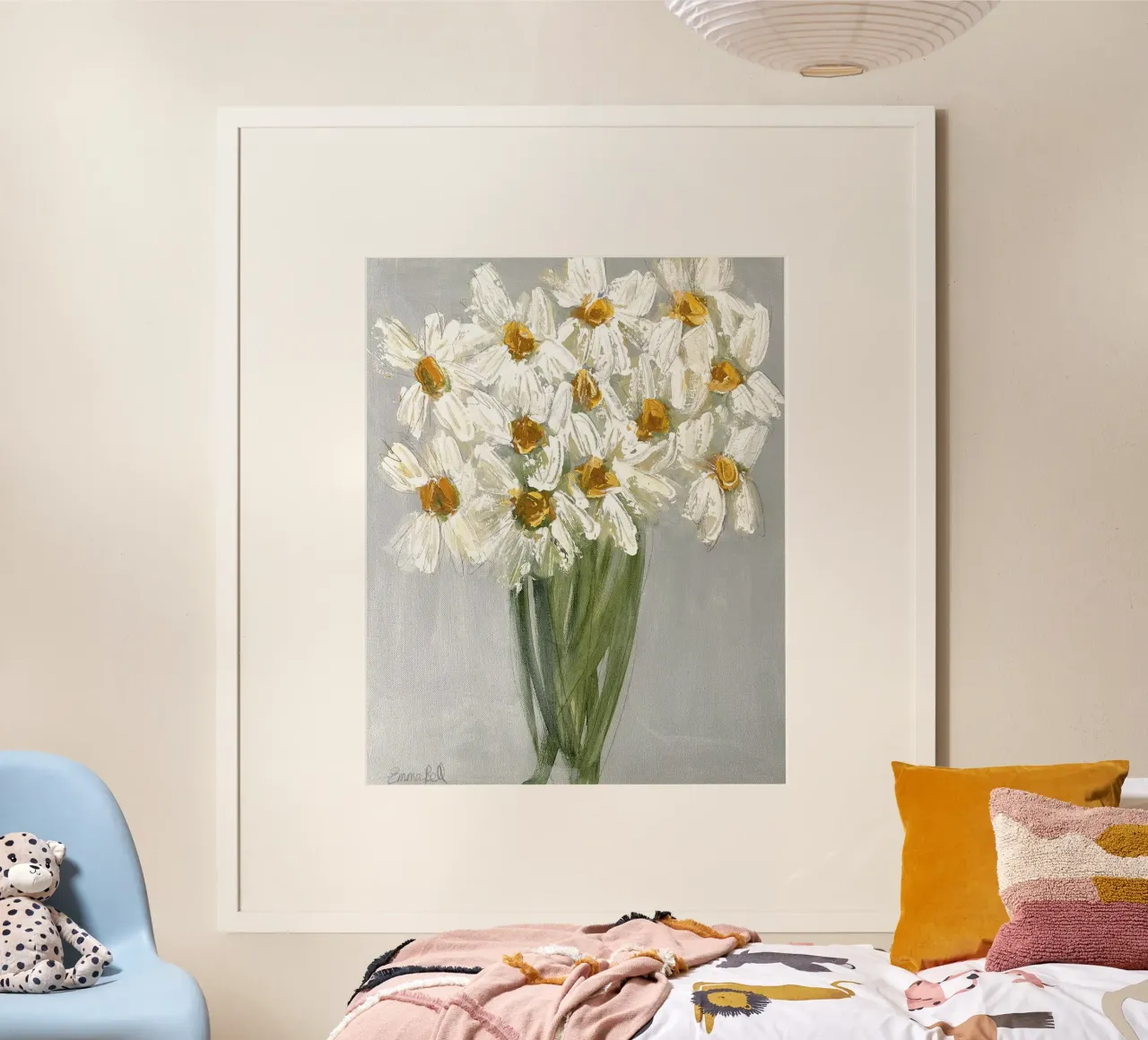 Delicato bouquet di margherite poster da Emma Bell