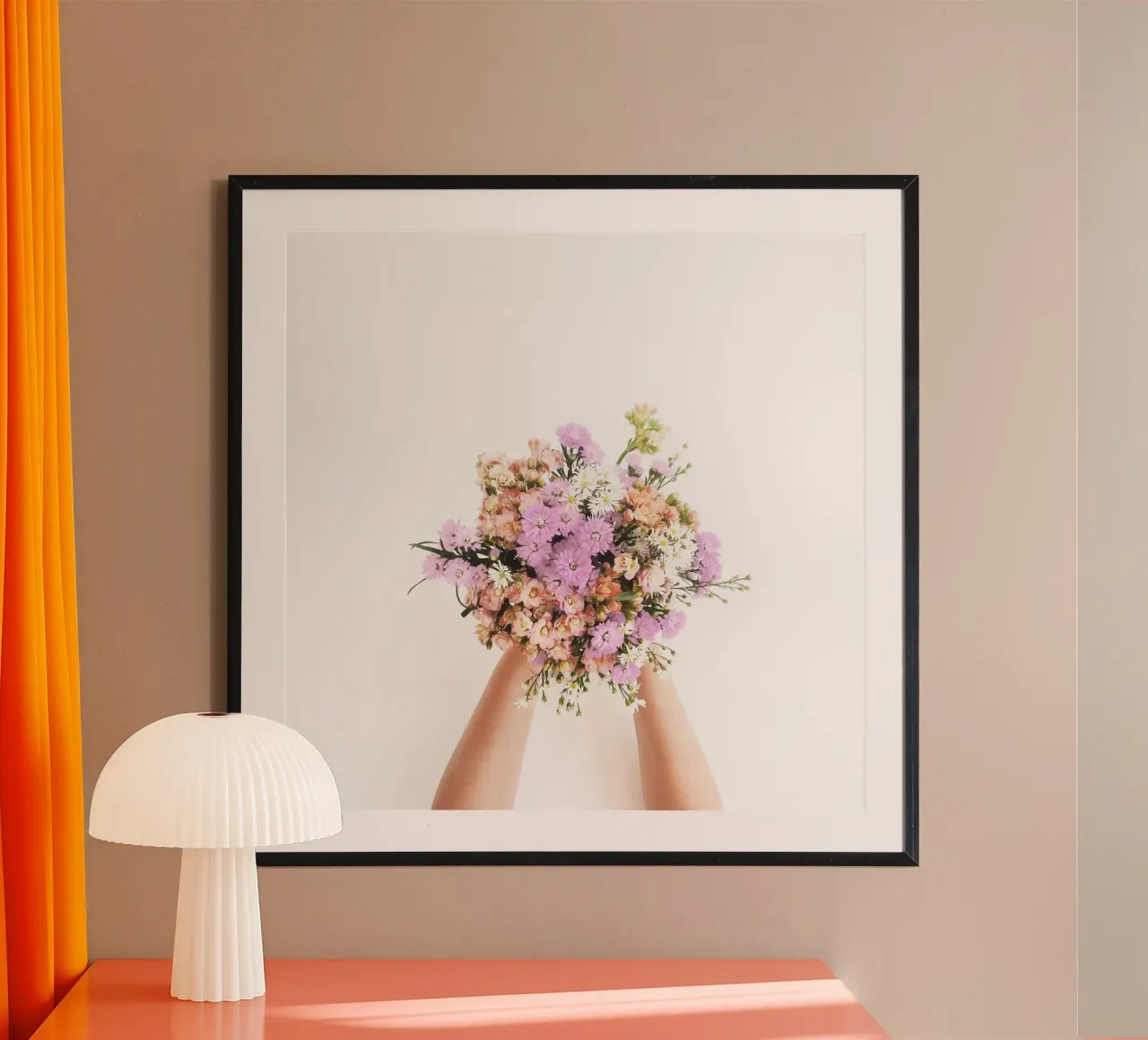 Blush poster con telaio in legno da PhotoVibe Decor