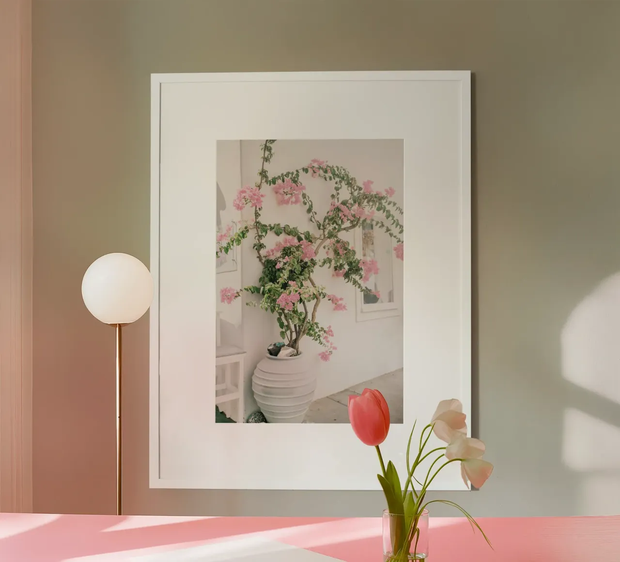 Blush poster con telaio in alluminio da PhotoVibe Decor