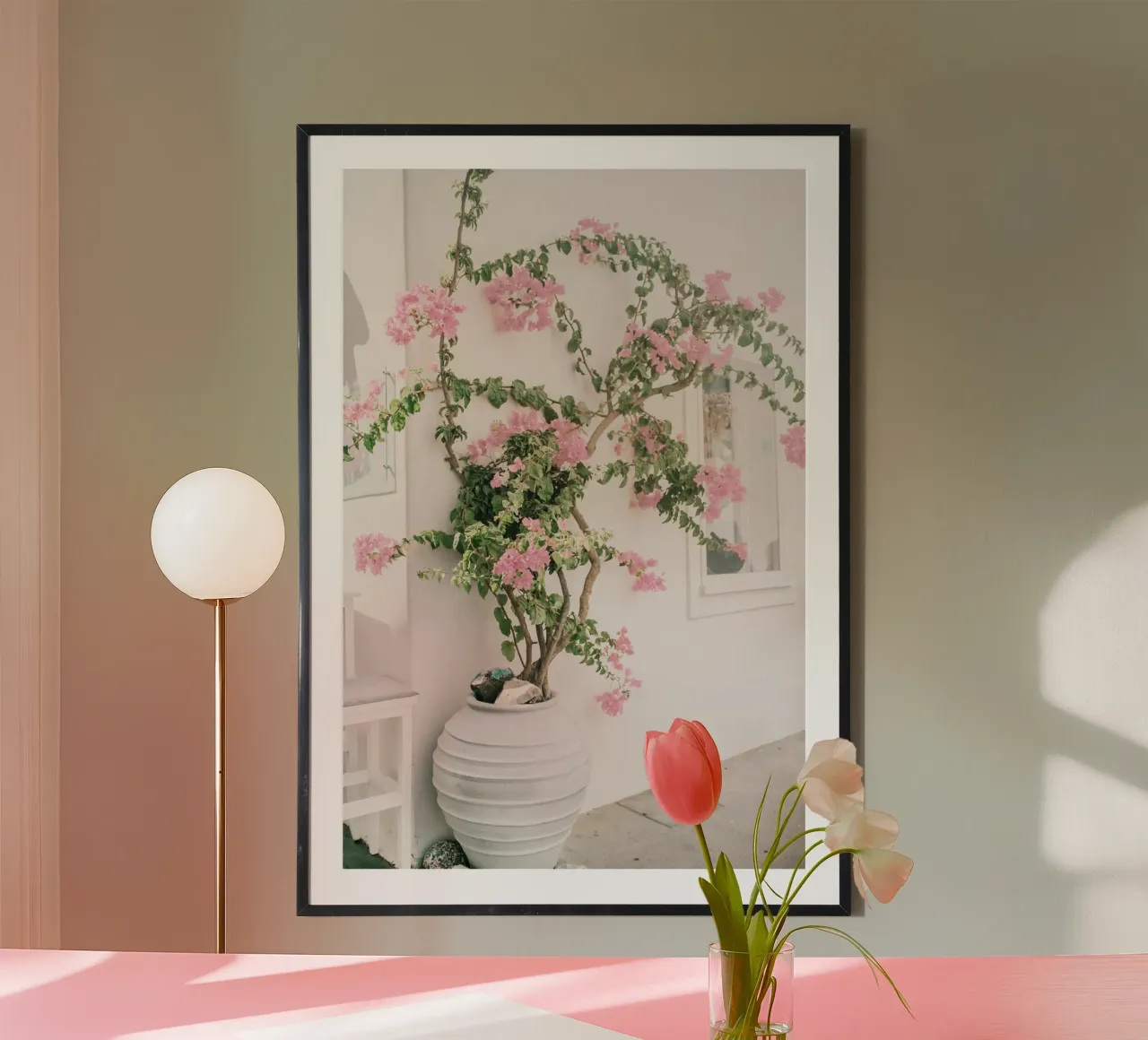 Blush poster con telaio in alluminio da PhotoVibe Decor