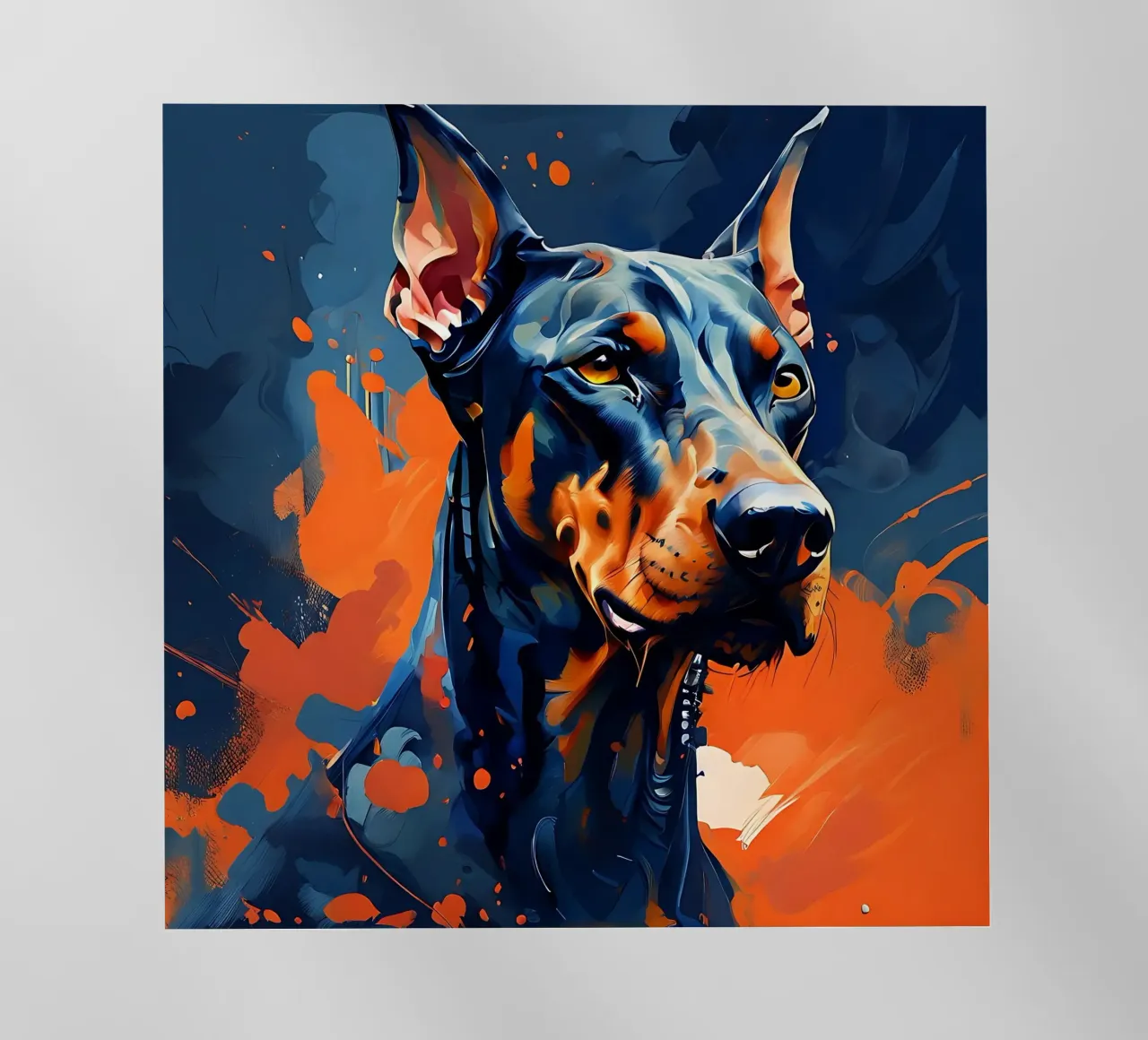 Cane, Doberman_Style_F_1 pellicola backlit da Tierisch bunt by LK