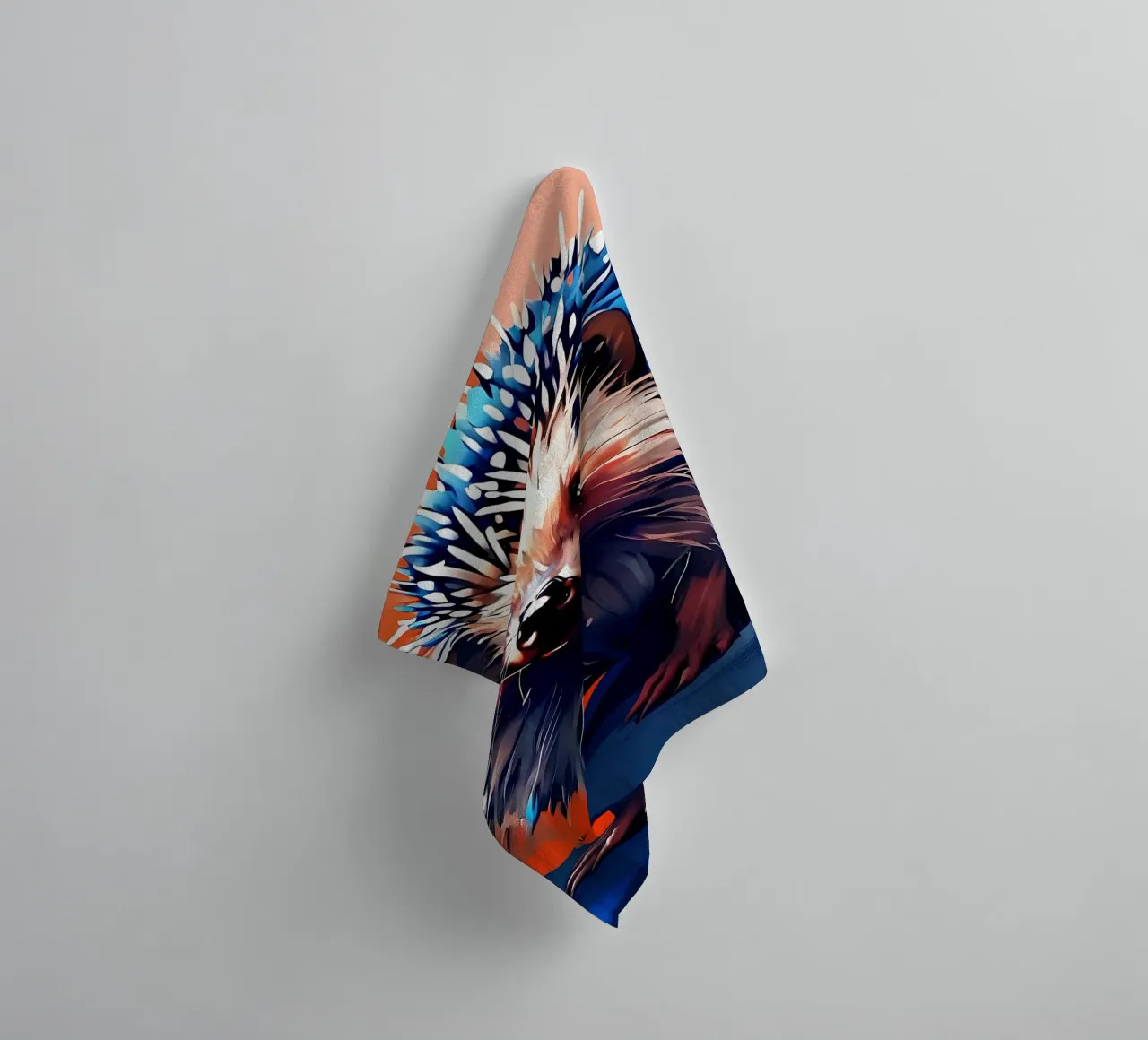 Hedgehog_style_F_1 towel by Tierisch bunt by LK