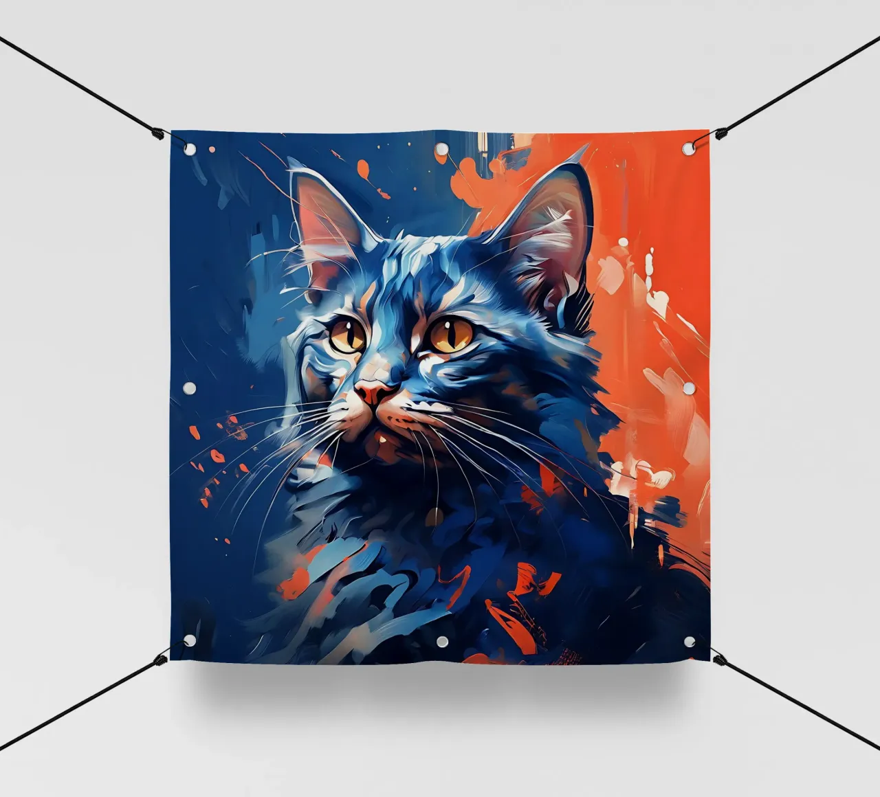 Stile_gatto_F_1 telo in pvc da Tierisch bunt by LK